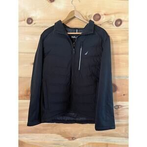 Nautica womens puffer winter jacket. water/wind resistant.active stretch. Medium